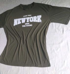 Olive Green Oversized Tshirts