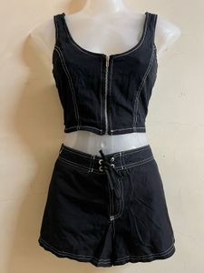 FOREVER 21 Branded Black Corset🖤