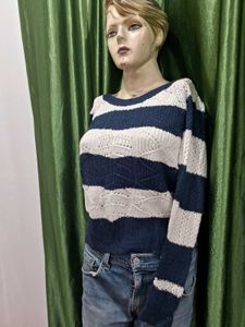 Striped Knit Sweater