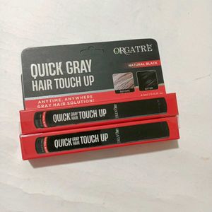 combo of 2 Orgatre Quick Gray Hair Touch Up