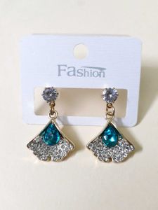 Teal Drop Earrings