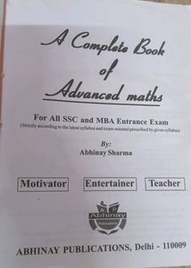 Advanced Math By Abhinay Sharma