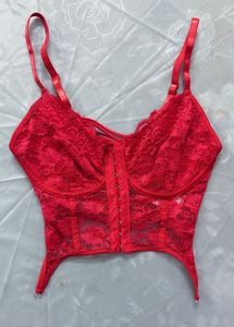 Red Lace Hot Bralette