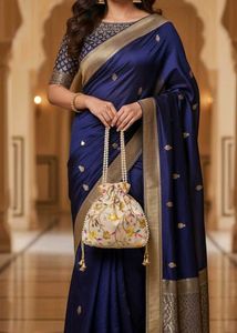 Floral Embroidered Potli Bag