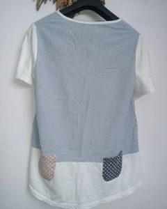 Cute White-Blue Top