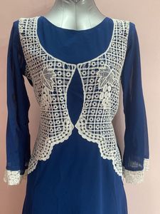 Elegant Blue Ethnic Gown
