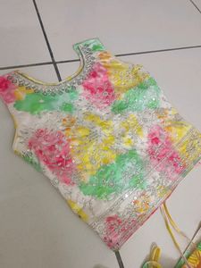 Crop Top Lehenga 🎉 haldi 🙏🏼