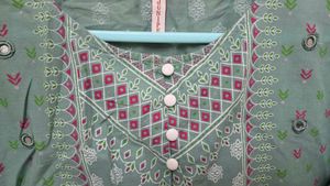 Elegant Green short peplum Kurti