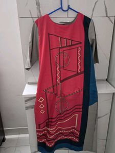 Abstract Print Dress