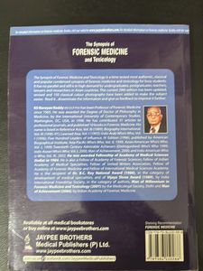 Forensic Medicine &amp; Toxicology