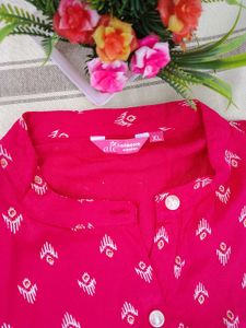 Pink Printed Dress