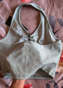 Sage Green Halter Crop Top