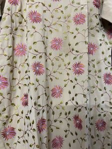 Floral Embroidered Kurti With Dupatta