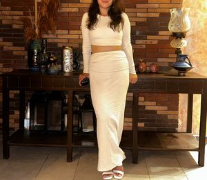 White Beautiful Cord Set