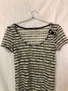 KOOKAI Short Sleeve Lace T Shirt