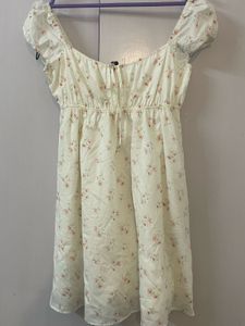 h&m babydoll floral mini dress