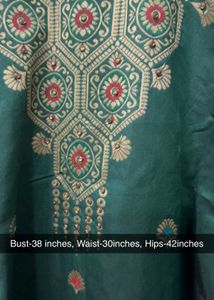 Royal Green Banarasi Kurta Set