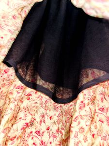Women Midi Length Floral Skirt