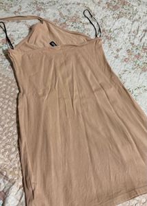 bodycon nude dress H&amp;M