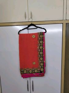 Heavy Work Saree With Lovely Blouse