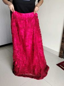 Pink Stitched Lehanga