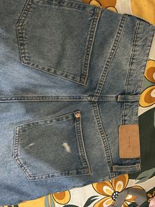 Denim Blue Ripped Jeans