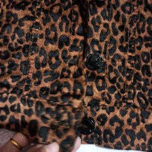 Leopard Print Crop Jacket