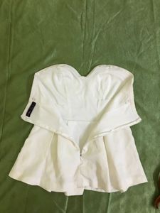 Offwhite Tube Top Bust 30-32 Waist 26