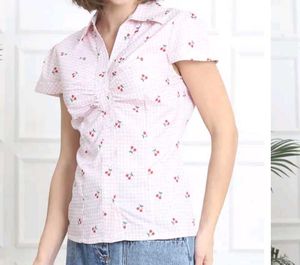 Cute Cherry Print Top