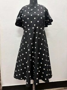 Polka Dot Fit & Flare Dress