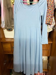 Light Blue Midi Dress