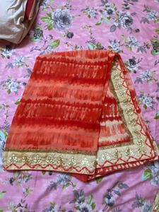 saree with heavy blouse