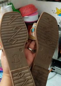Embroidered Slide Sandals