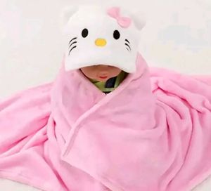 Super Soft Kitty Hoodie Blanket For Your Baby