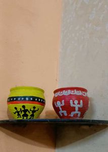Hand-painted Ceramic 2 Cup Set