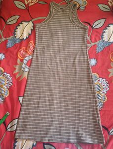 Striped Ribbed Tank Dress