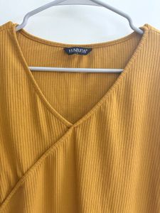 Wild Fable Ribbed Wrap Top