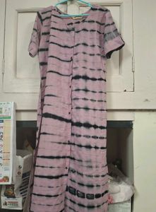 Stylish Pink Printed Kurta
