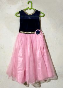 New Velvet Frock For Girls