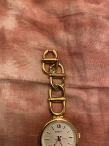 Fossil Gold-Tone Chain Bracelet Watch