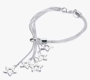 Star Charm Silver Bracelet