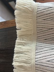Zara Geometric Print Fringe Sweatshirt