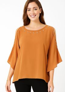 Elegant Cold Shoulder Top