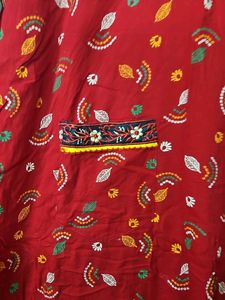 Red Printed Nighty