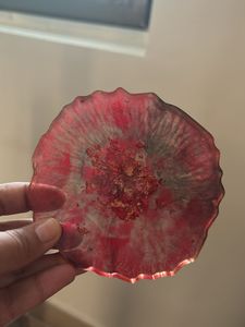Red Resin Coaster
