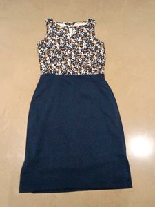 Lovely Blue Sleeveless Dress