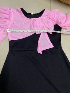 Black Pink Partywear Dress (8-9)