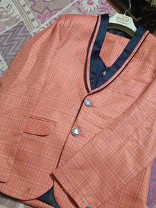 Men's Checkered Suit Blazer