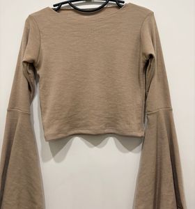 Bell Sleeve Crop Top