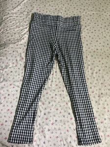 Black &amp; White Checked Pants